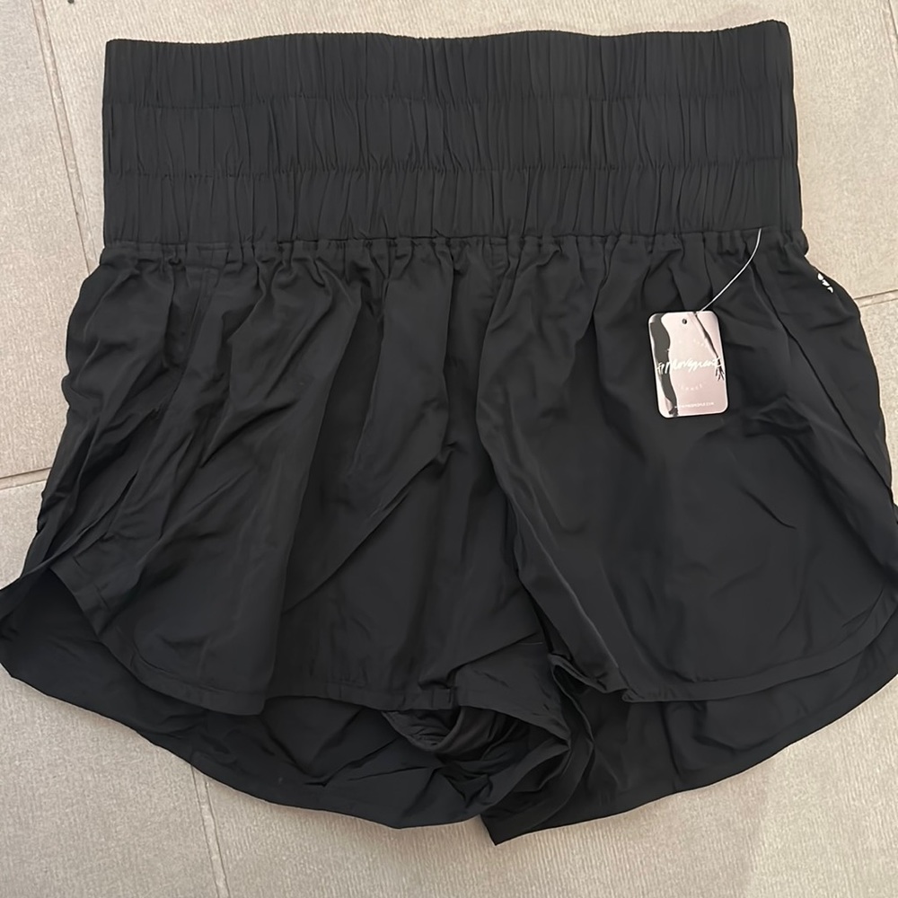 FP Movement Black Running Shorts, Size Large NWT